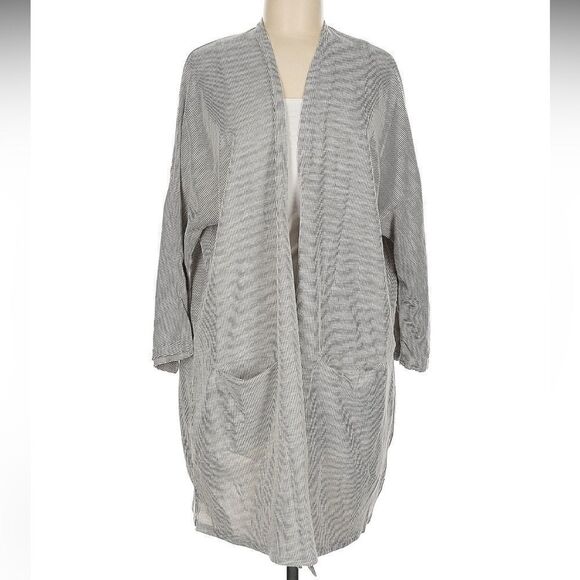 NWT DONNI. Anthropologie Womens Sandwash Cardigan OSFM Ribbed Sweater - Picture 5 of 7